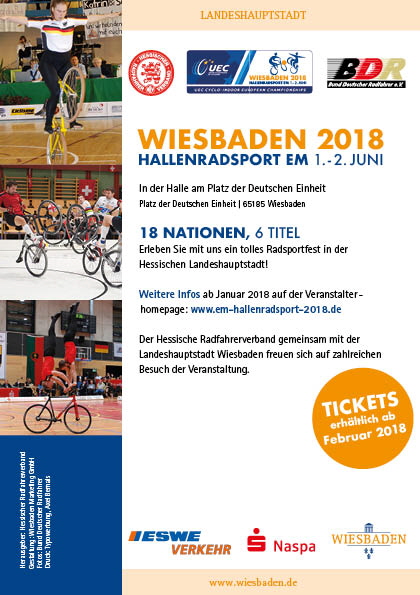 Hallenradsport EM 2018 in Wiesbaden